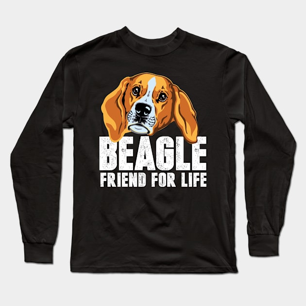 Beagle Friend for life Long Sleeve T-Shirt by doglover21